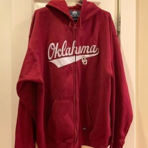 Men’s XXL Oklahoma Sooners Zip Front Hoodie